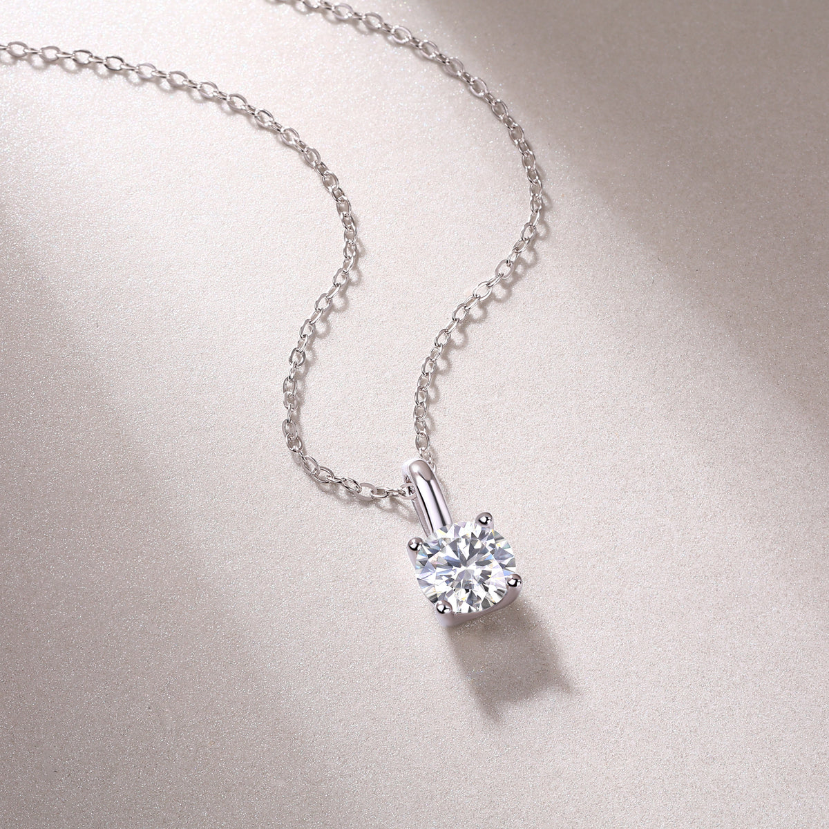 Prism Point Moissanite Necklace
