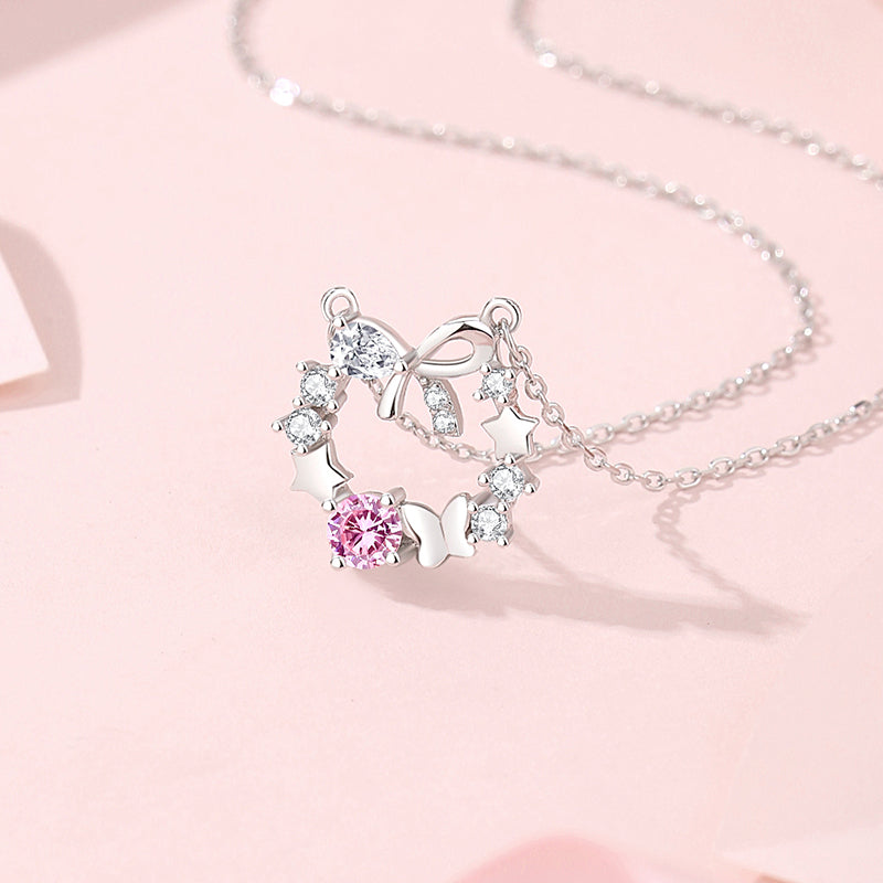 Bow Knot Pendant Necklace