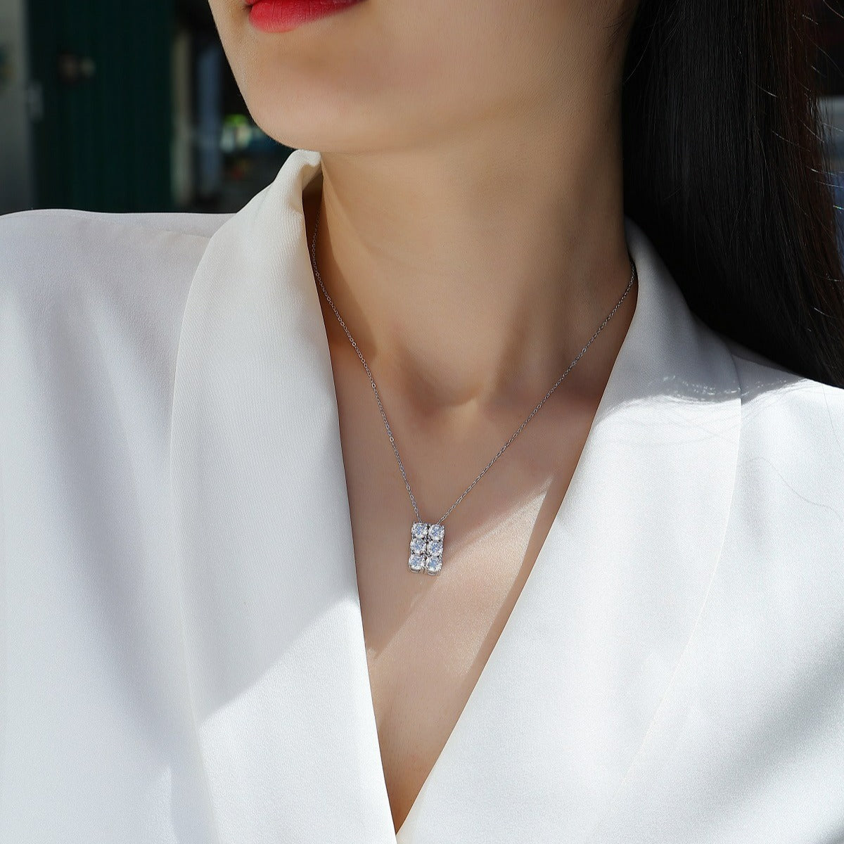 Snow Spark Moissanite Necklace