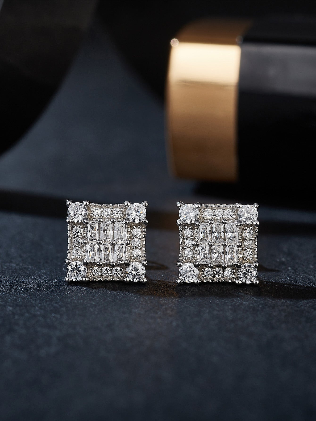 Glint of Grace Moissanite Ear Studs