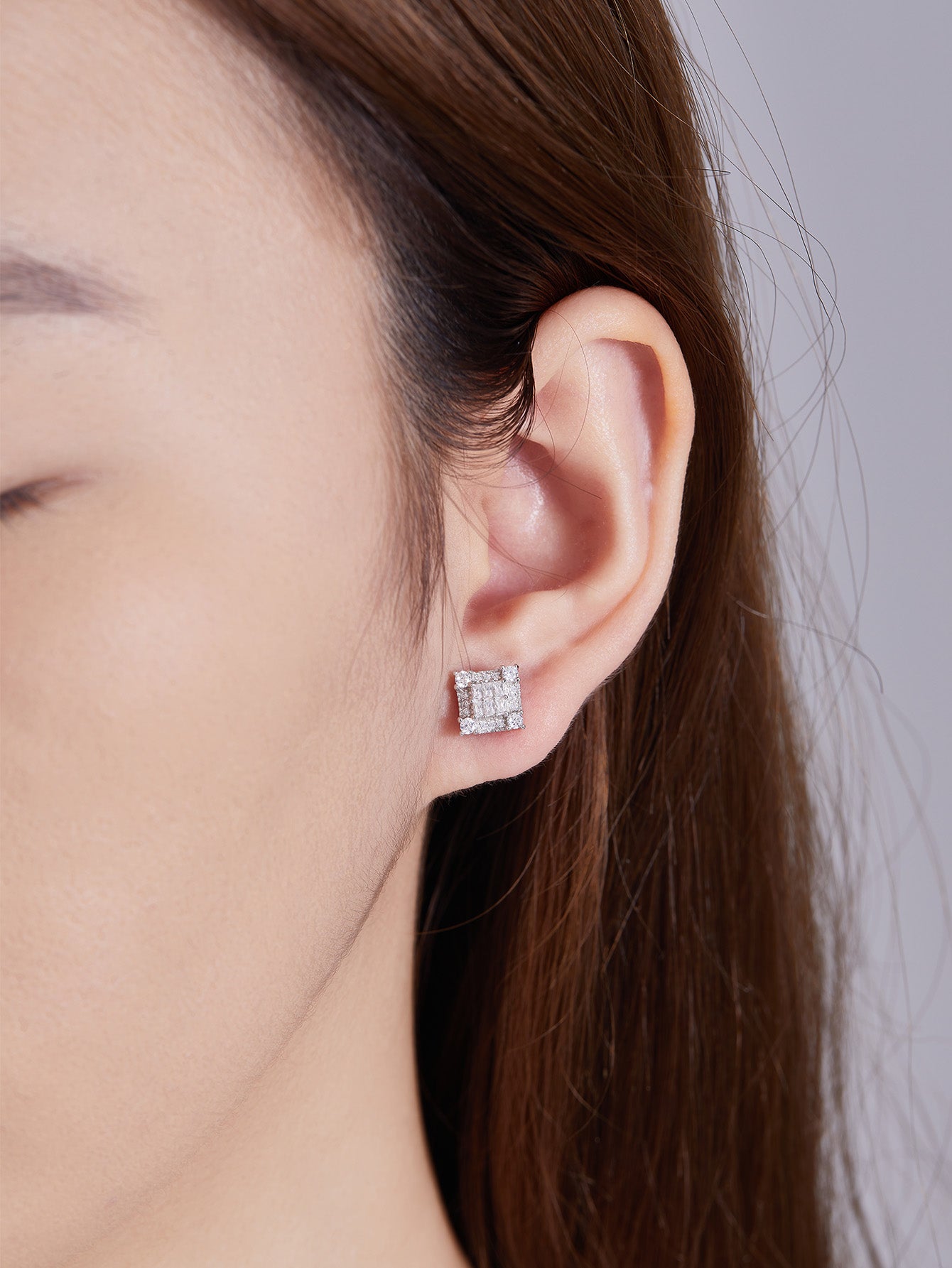 Glint of Grace Moissanite Ear Studs