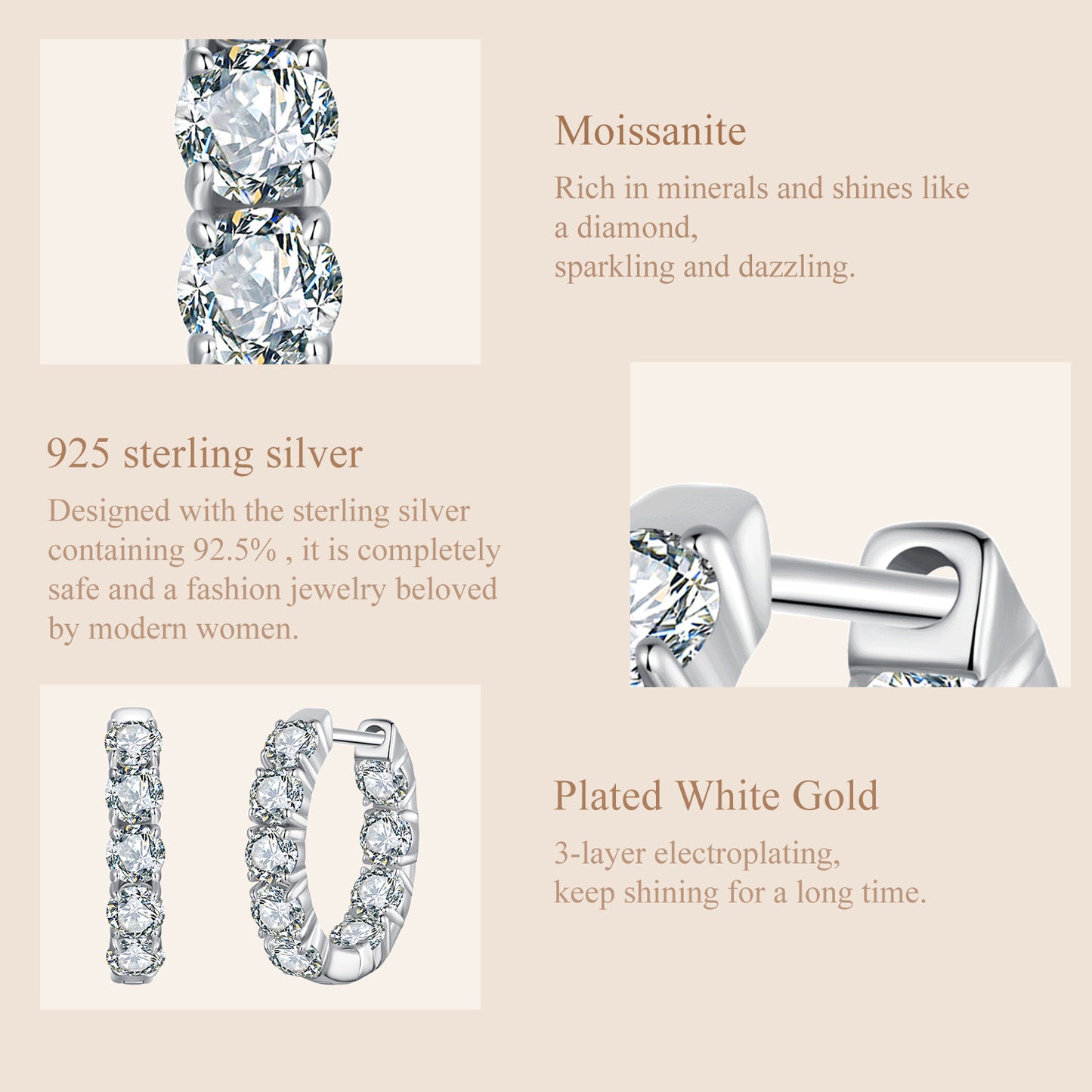 Mossaré Moissanite Earring