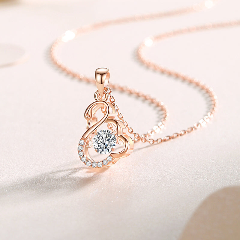 Swan Moissanite Necklace