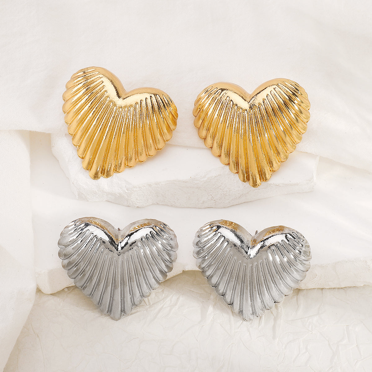 Eternal Heart Ear Studs