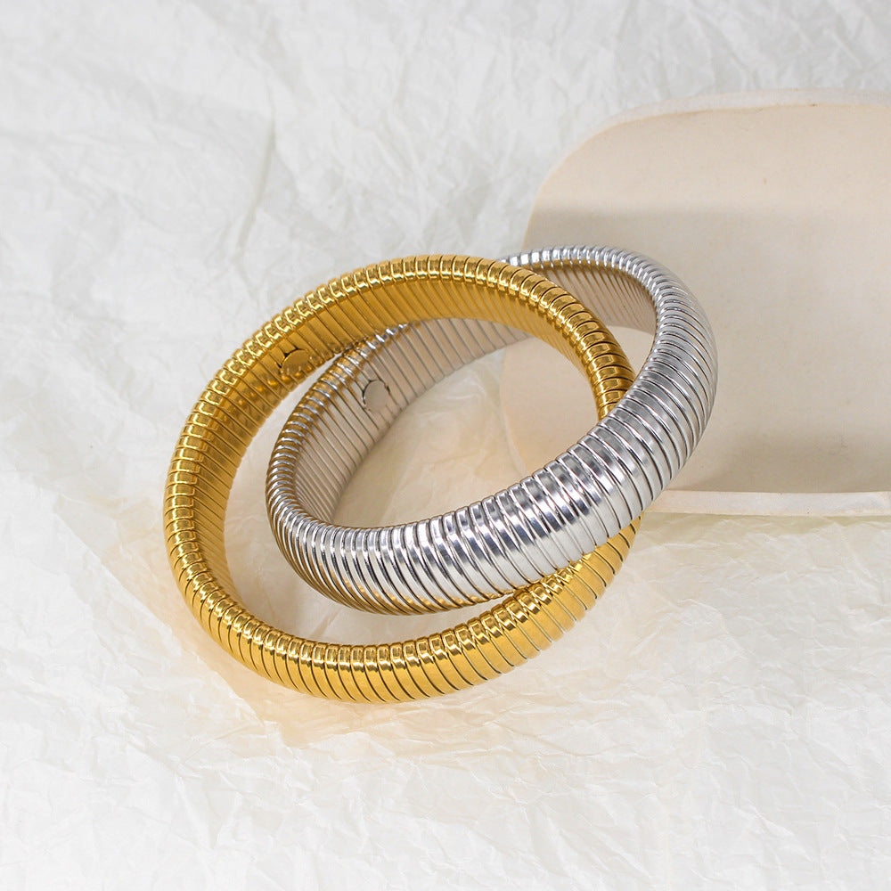 Gilded Arc Bangle