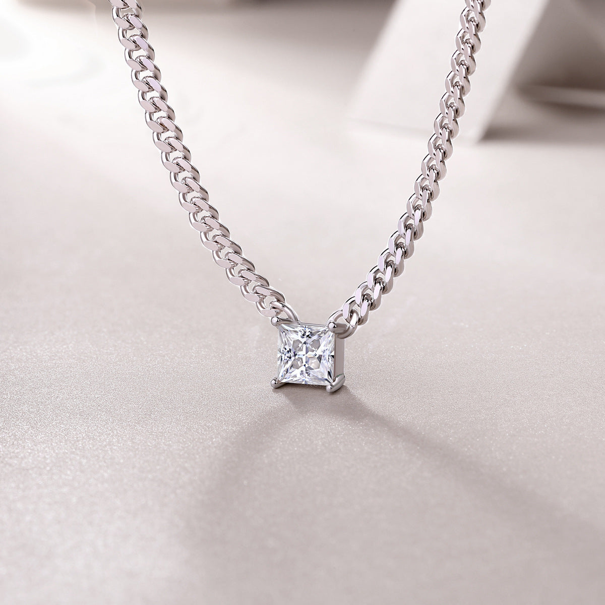 Lustre Drop Moissanite Necklace