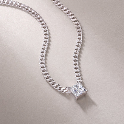 Lustre Drop Moissanite Necklace