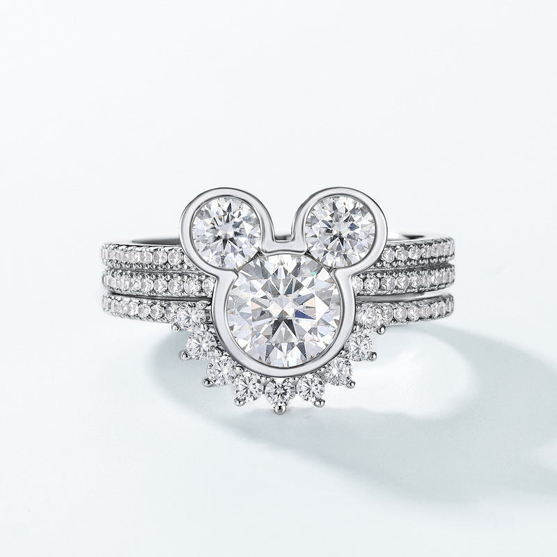 Signet Moissanite Ring