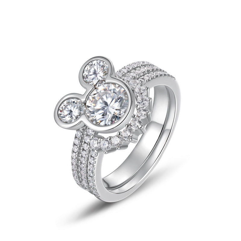 Signet Moissanite Ring