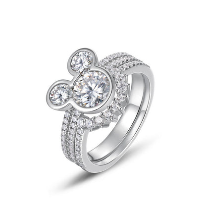 Signet Moissanite Ring