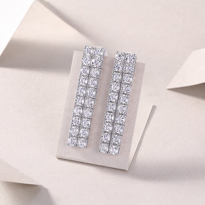 Dioran Moissanite Ear Studs