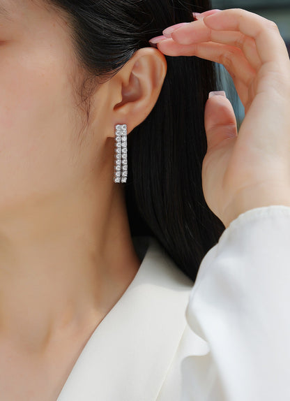 Dioran Moissanite Ear Studs
