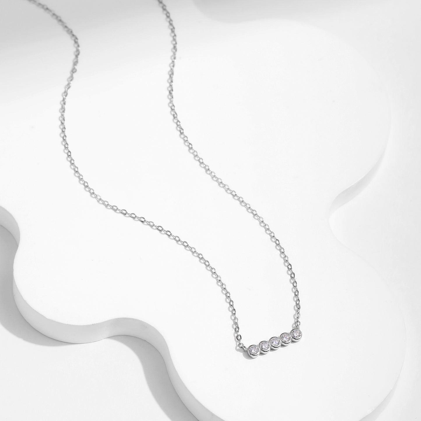 Tiara Flame Moissanite Necklace