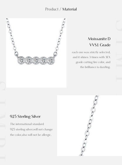 Tiara Flame Moissanite Necklace