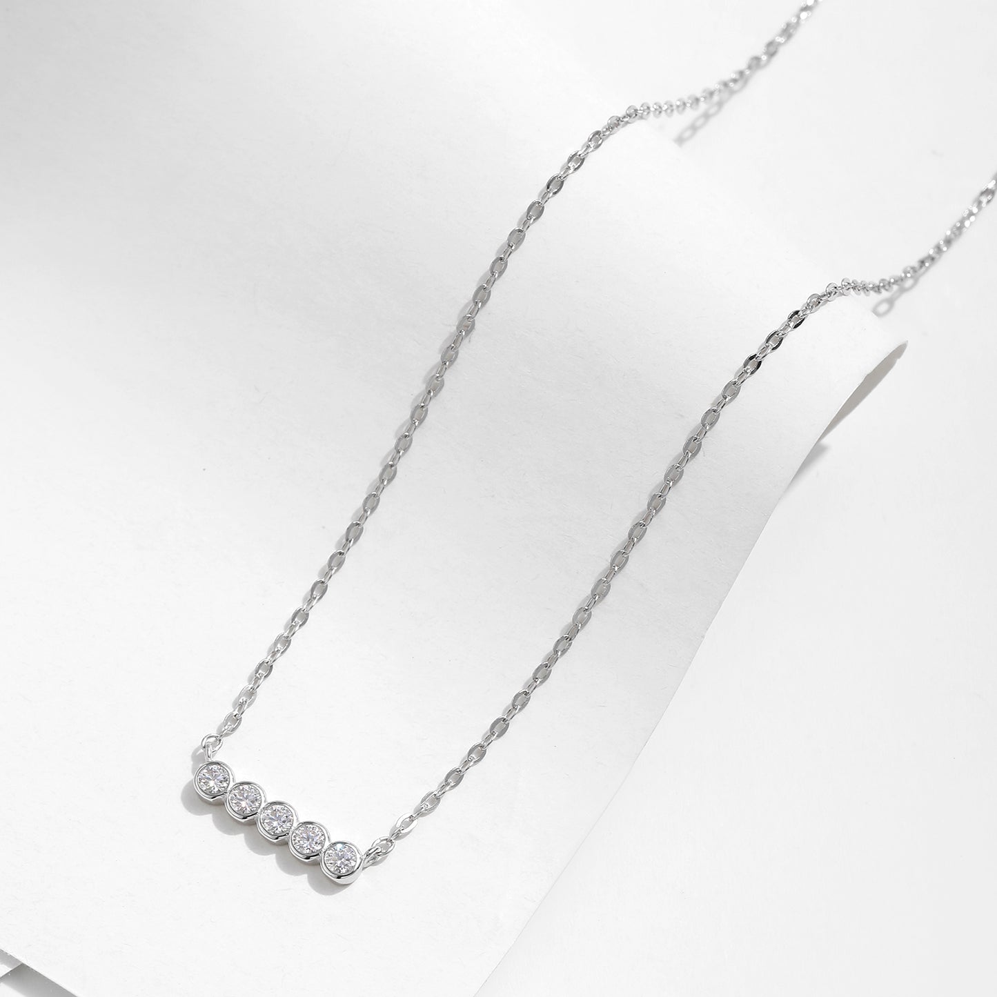 Tiara Flame Moissanite Necklace