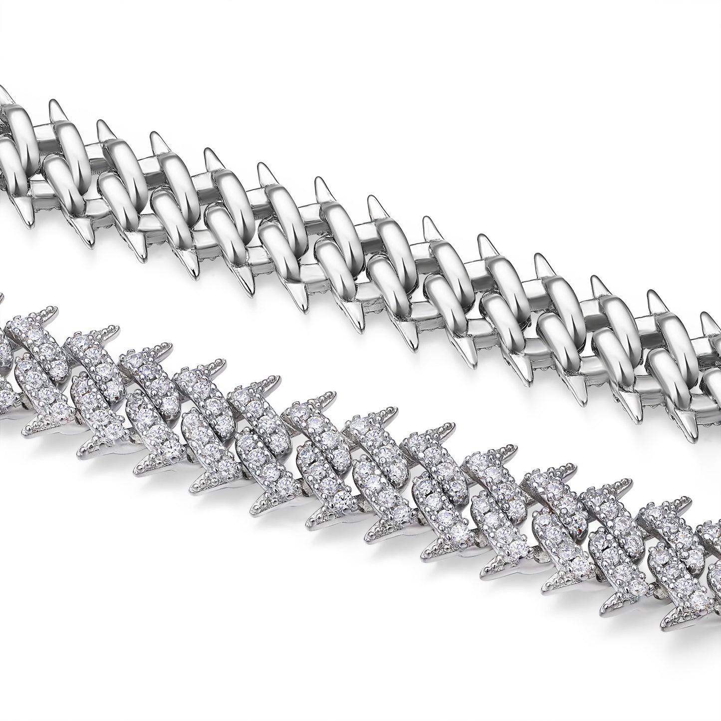 Halo Trace  Moissanite Bracelet