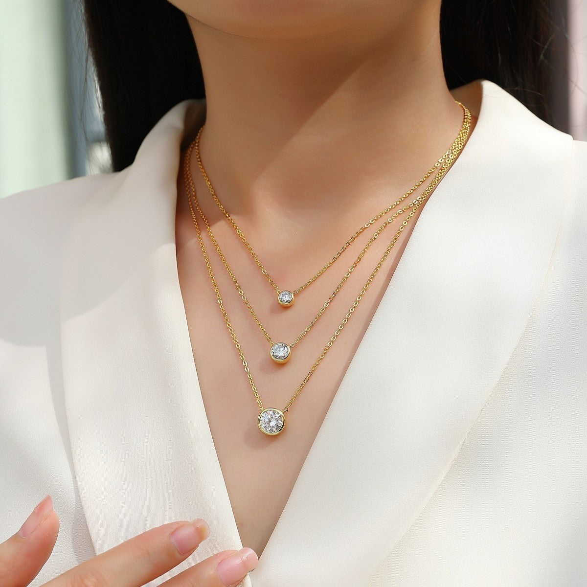 Core Clarity Moissanite Necklace