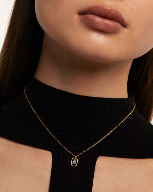 Letter Pendant Necklace